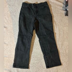 Black faded jeans